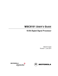 Motorola MSC8101 ADS User`s guide