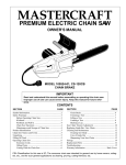 MasterCraft CS-120CB Owner`s manual