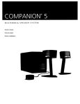 Bose Companion 5 Product specifications