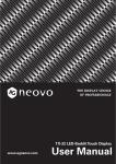 AG Neovo TX-15 User manual