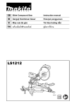 Makita LS1212 Instruction manual