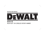 DeWalt DCH213 Instruction manual