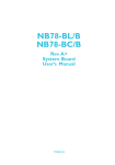 DFI NB78-BL User`s manual