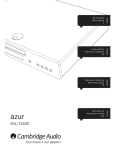 Cambridge Audio azur 75180 Specifications