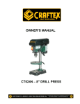 Craftex CT024N Owner`s manual
