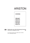 Ariston Built-in oven Owner`s manual