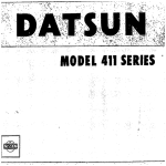 Datsun 411 Series Service manual