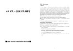 EMC 4K VA  20K VA UPS Installation manual