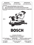 Bosch 3915 Operating instructions