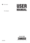 Zanussi ZRW106N User manual