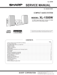 Sharp XL-1500H Service manual