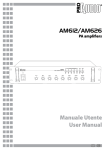 Pro Audio AM626 User manual