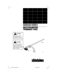 Shindaiwa 65001 Operator`s manual