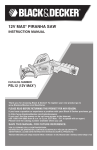 Black & Decker PSL12 Instruction manual