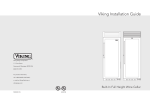 Viking VCWB300RSS Installation guide