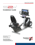 Expresso Fitness S2R Installation guide