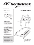 Sears NordicTrack X9i incline trainer NTL19010.0 User`s manual