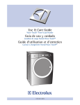 Electrolux Wave-Touch 137023200 A Use & care guide
