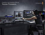 Blackmagicdesign Teranex Processors Instruction manual