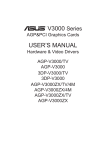 Asus AGP-V3000ZX/TV User`s manual
