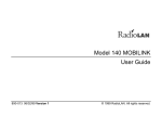 RadioLAN 140 MOBILINK User guide