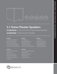 Boston Acoustics Shelf Stereo System Owner`s manual