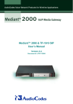 AudioCodes Mediant TP-1610 H.323 User`s manual