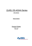 ZyXEL Communications ES-4024 User guide