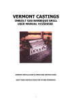 Vermont Castings 3350 User manual