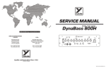 YORKVILLE DynaBass 800H YS1063 Service manual