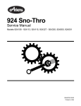 Ariens 924 Service manual