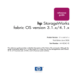 Brocade Communications Systems StorageWorks 2/16N - FF And 2/16N SAN Switch Specifications