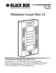 Black Box Local Mux-6 Specifications