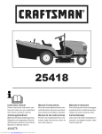 Craftsman 25418 Owner`s manual