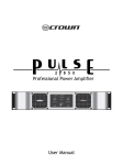 Crown Pulse 2X650 User manual