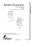 Alliance Laundry Systems UW100TV Specifications