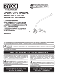 Ryobi EXPAND-IT RY15524 Operator`s manual