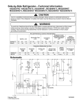 Maytag MSD2656KES - 26 cu. Ft. Refrigerator Technical information