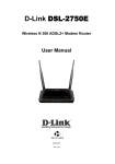 D-Link DSL-2750E User manual