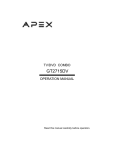 Apex Digital GT2715DV Operating instructions