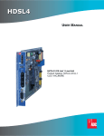 ADC HDSL4 User manual