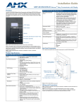 AMX NXA-ENET24POE Installation guide