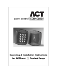 ACT ACTSMART2 Installation manual