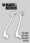 Black & Decker GL423 Instruction manual