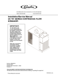 Cornelius UC 701 SERIES Service manual
