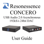 Resonessence CONCERO User guide