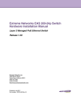 Extreme Networks EAS 200-24p Switch Installation manual