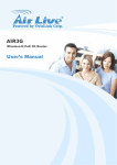 AirLive AIR3G User`s manual