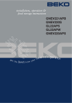 Beko GNEV220 Instruction manual