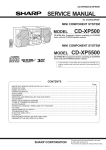 Sharp CD-CH1500 Service manual